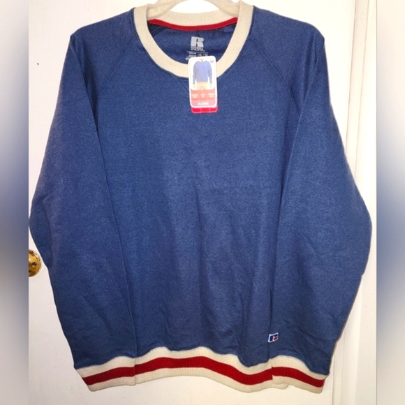 Russell Athletic Other - ☆[HP]☆Russell Athletic MENS Midnight Navy Heather Blue PullOver Sweatshirt